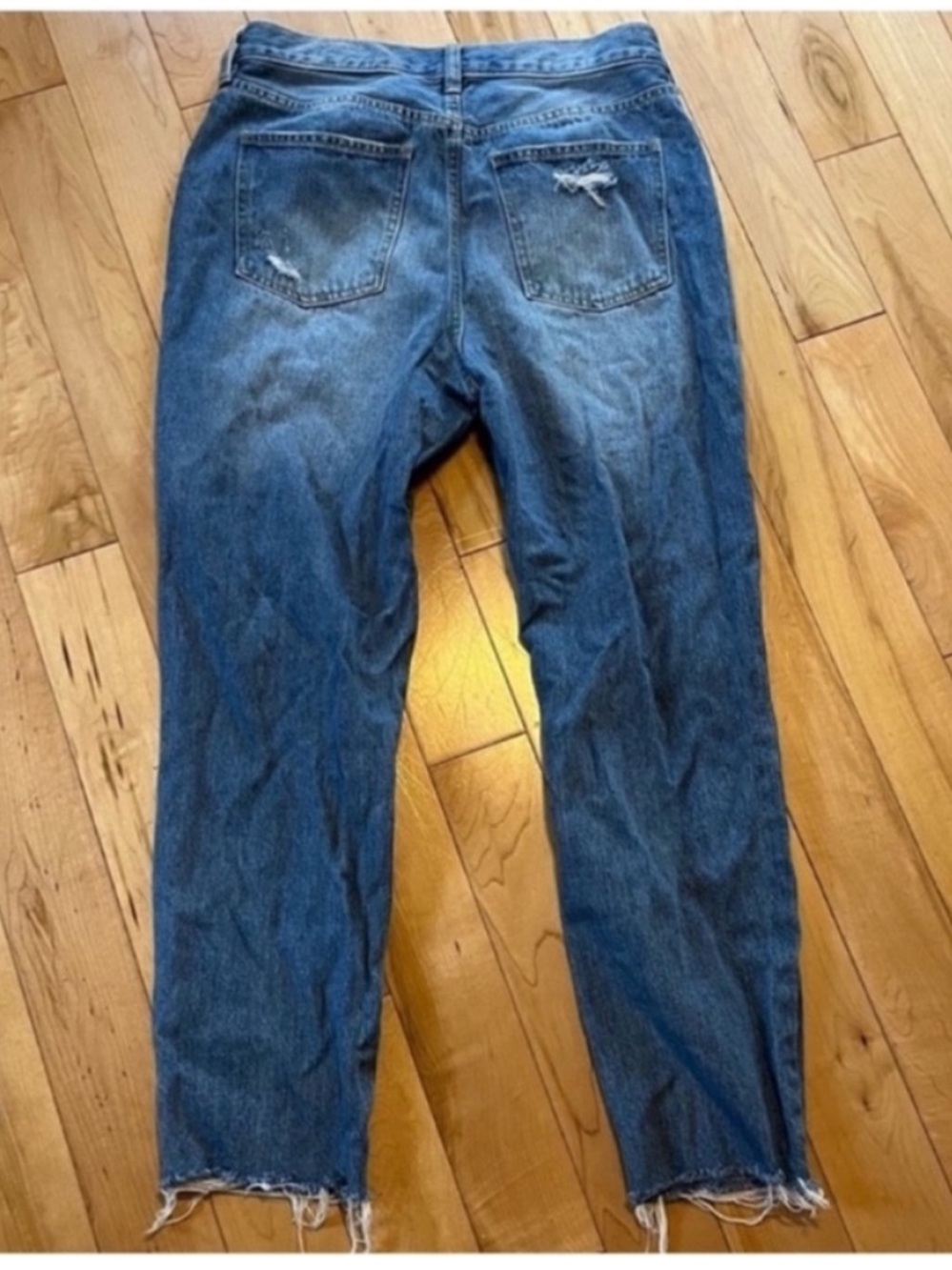 Free People We The Free Blossom High Rise distressed button fly jeans size 29 - Picture 8 of 10